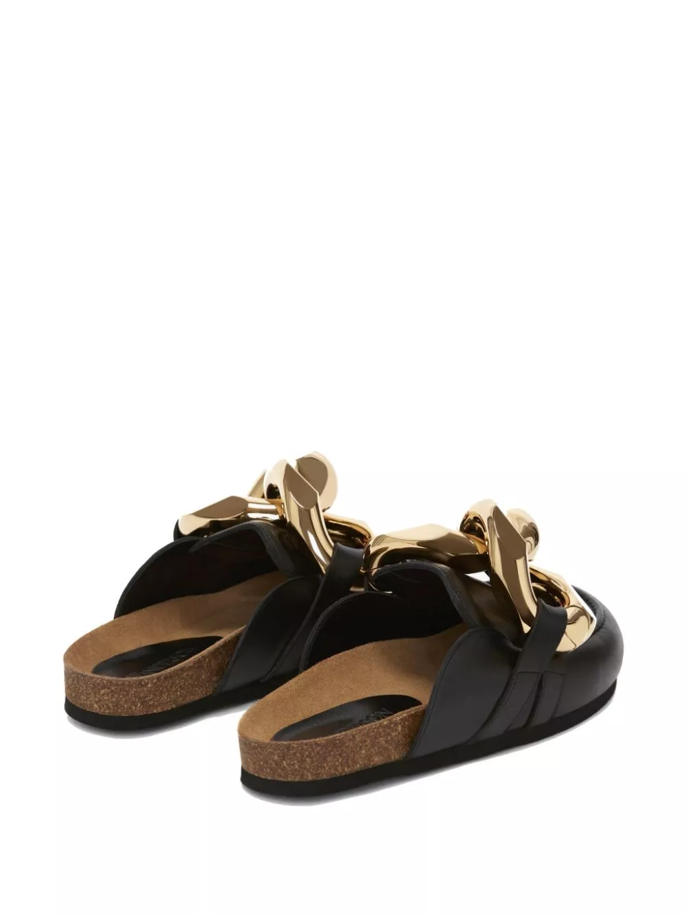 Cheap JW Anderson chain-detail leather slides Men 0122