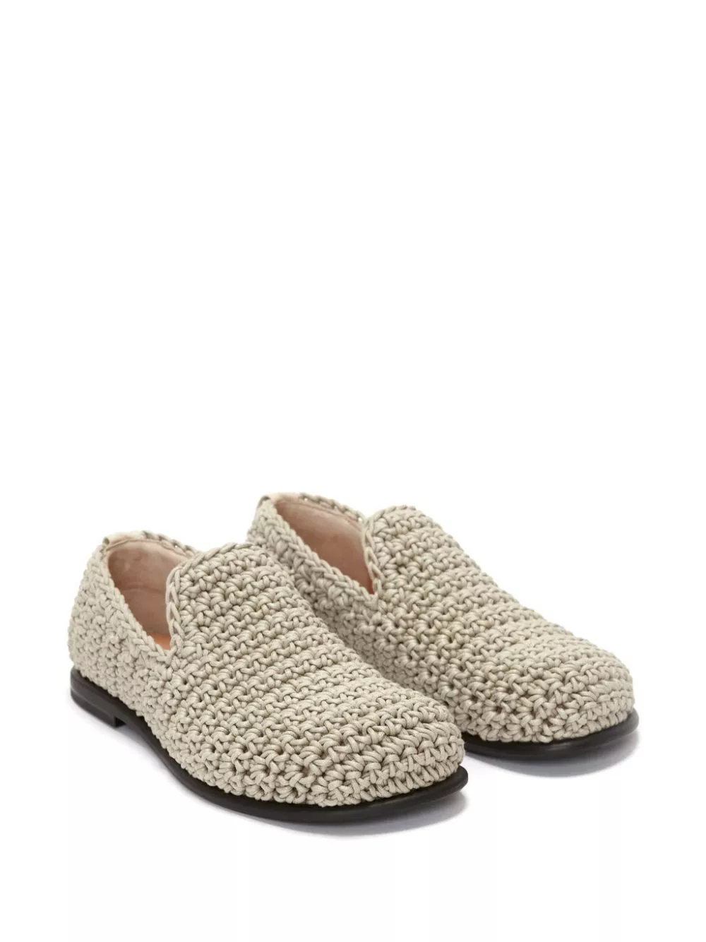 Cheap JW Anderson crochet moccasin loafers Women 0114