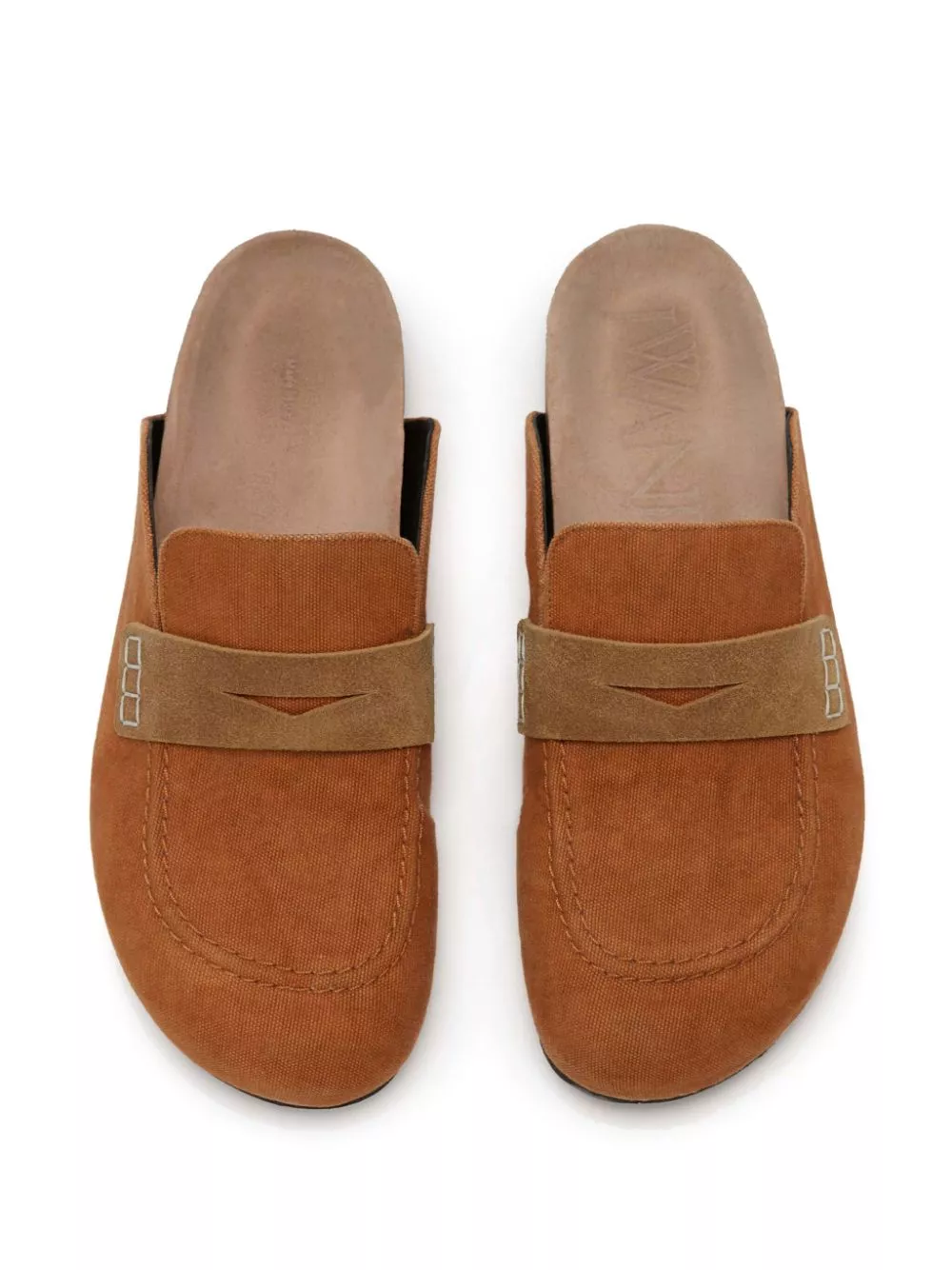 Cheap JW Anderson corduroy loafer mules Men 0122