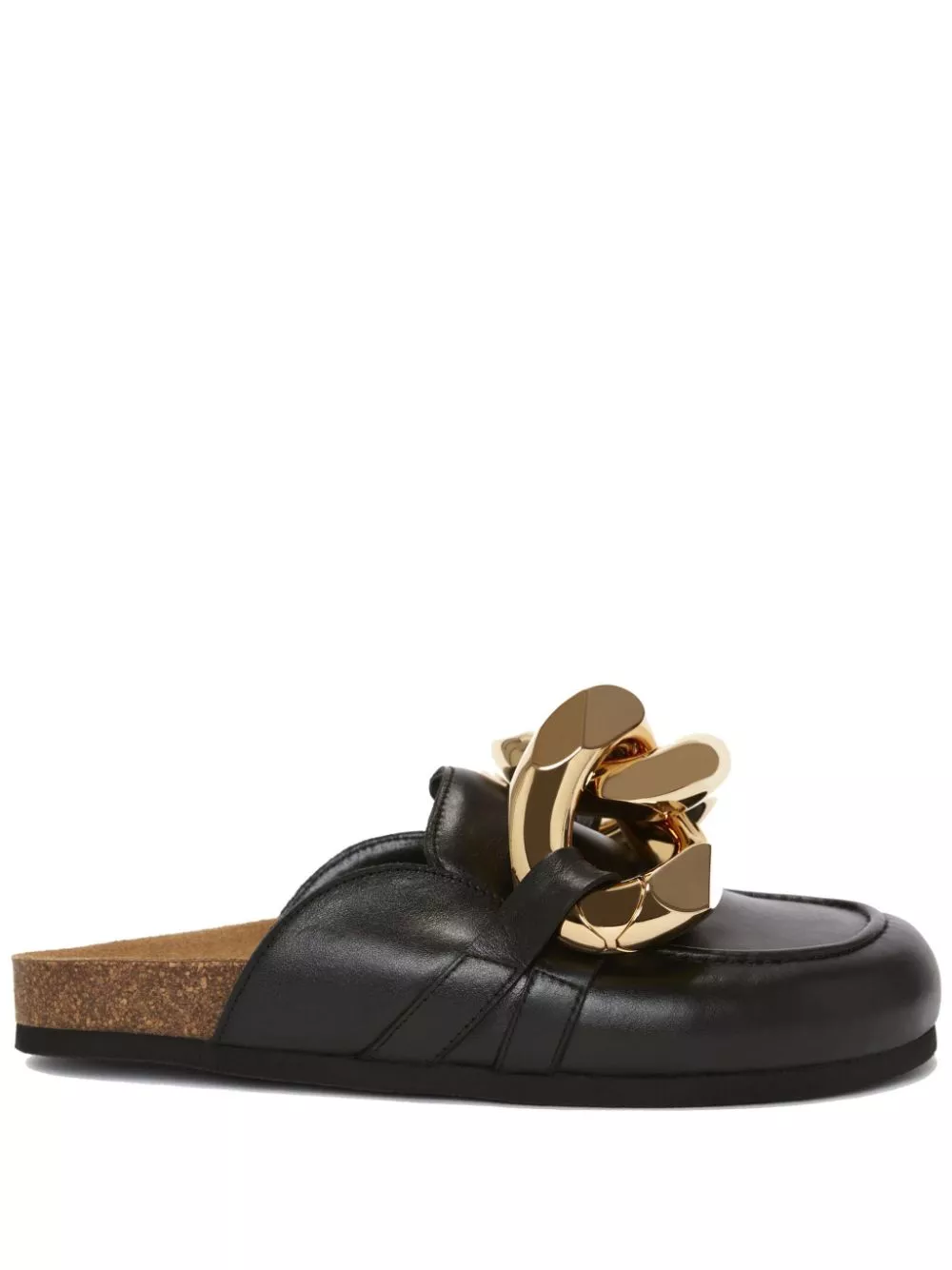 Cheap JW Anderson chain-detail leather slides Men 0122