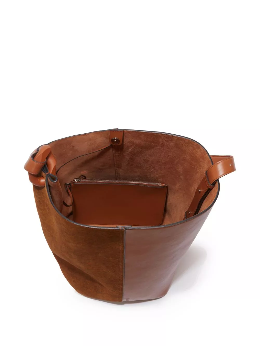 Affordable JW Anderson Corner leather bucket bag Men 0118