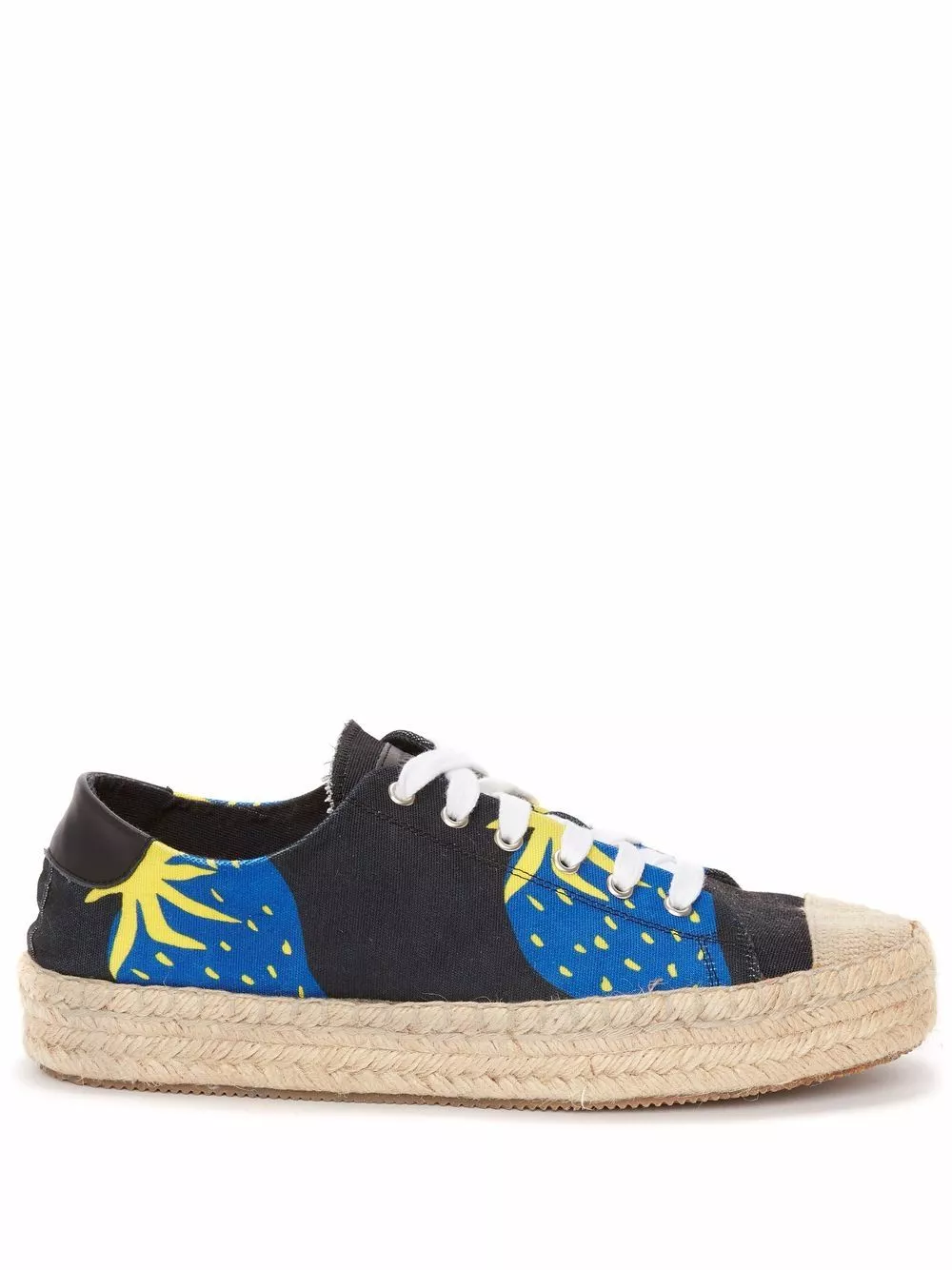 Affordable JW Anderson strawberry-print espadrille sneakers Women 0114