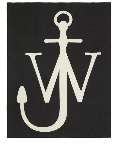 JW Anderson Anchor logo-patch blanket Men 0116