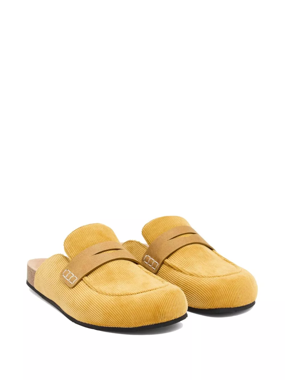 Affordable JW Anderson round-toe corduroy loafer mules Women 0130