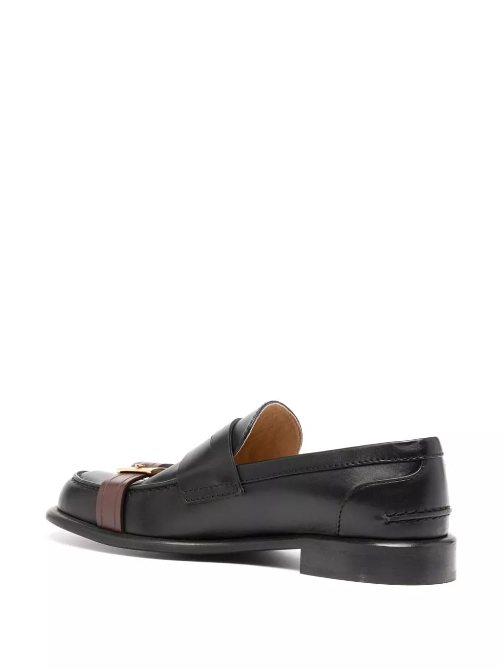 Cheap JW Anderson Animated buckle-detail leather loafers Women 0130