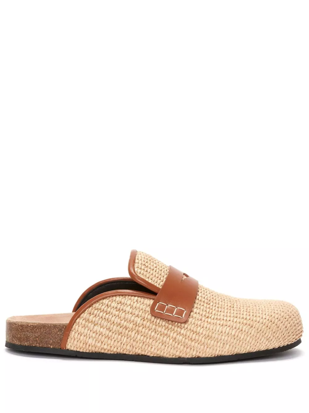 JW Anderson penny-slot raffia mules Women 0114