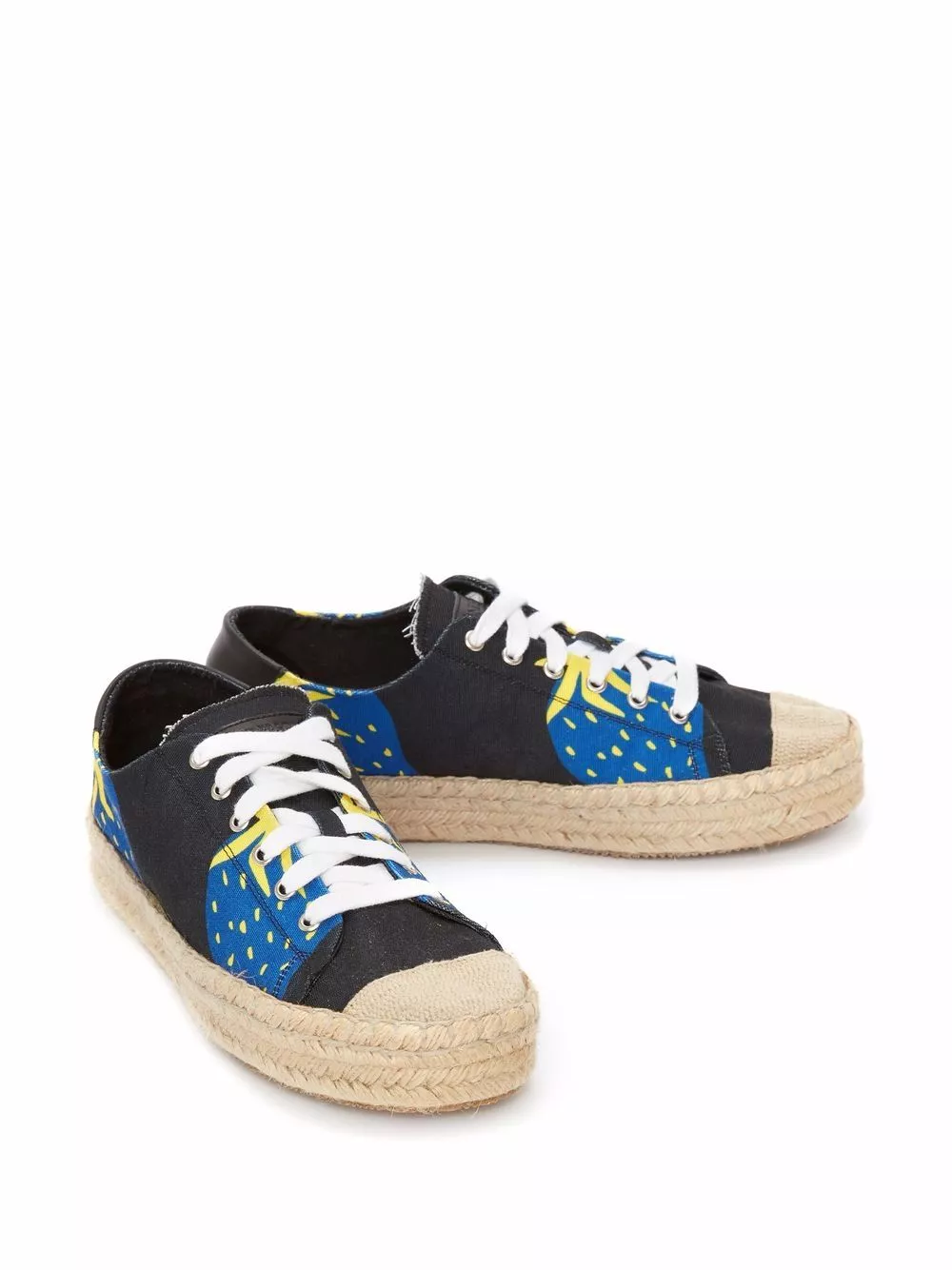 Affordable JW Anderson strawberry-print espadrille sneakers Women 0114