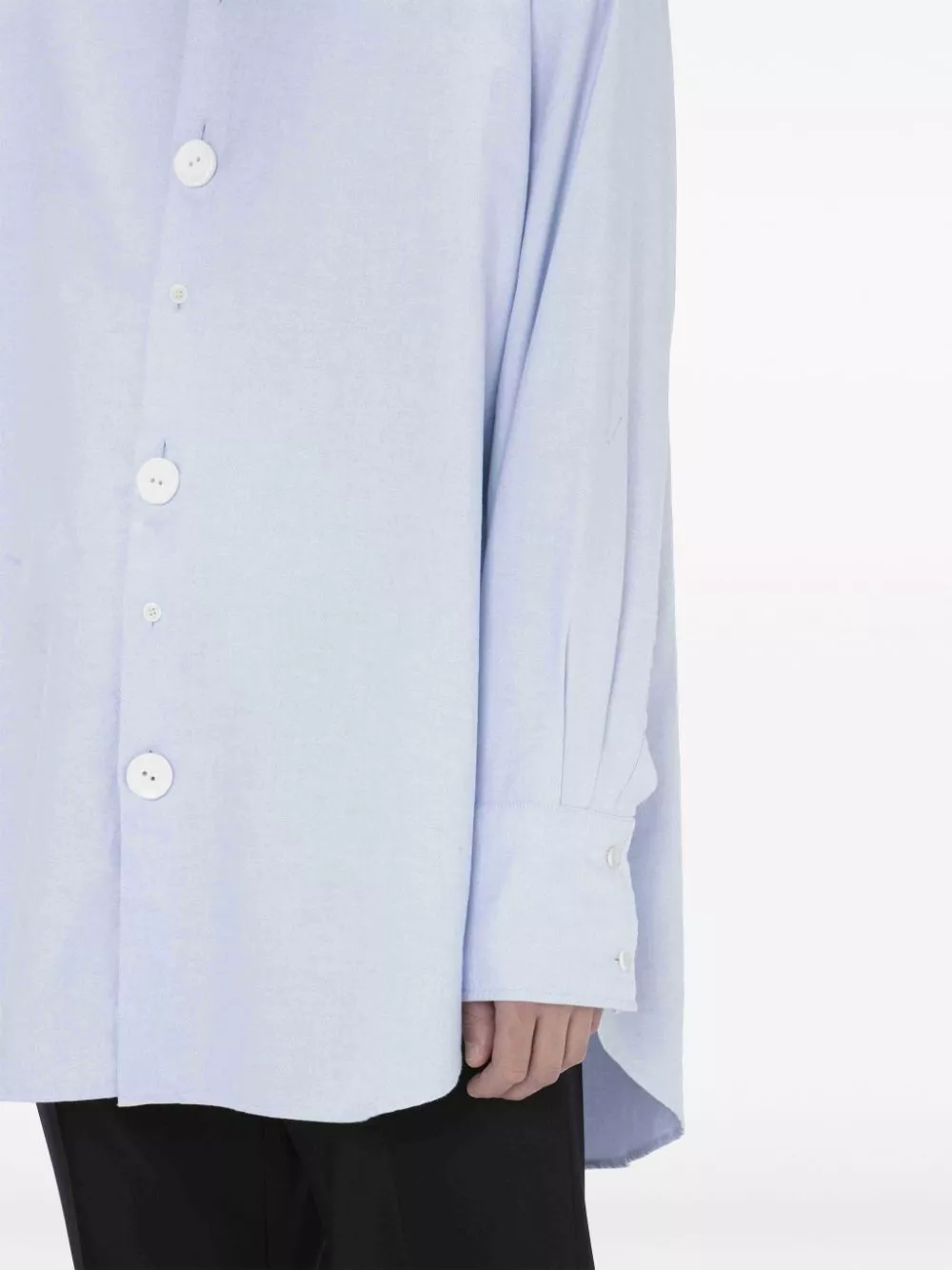 Affordable JW Anderson Anchor-embroidered cotton shirt Men 0128