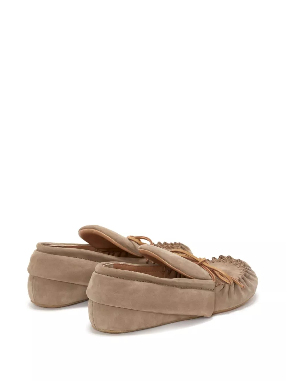 Cheap JW Anderson suede moccasin loafers Women 0114