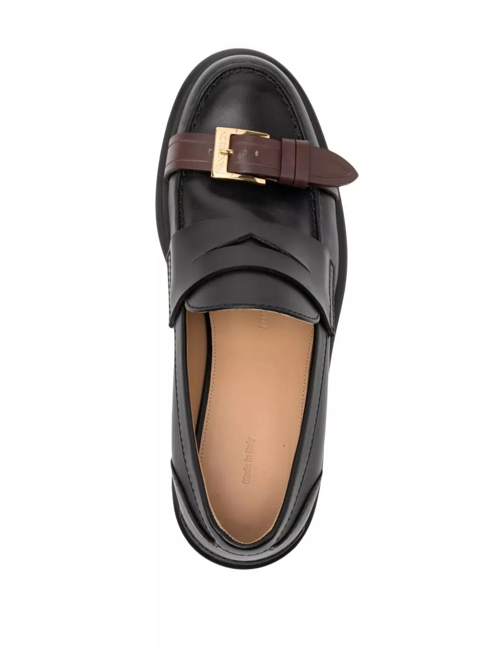 Cheap JW Anderson Animated buckle-detail leather loafers Women 0130