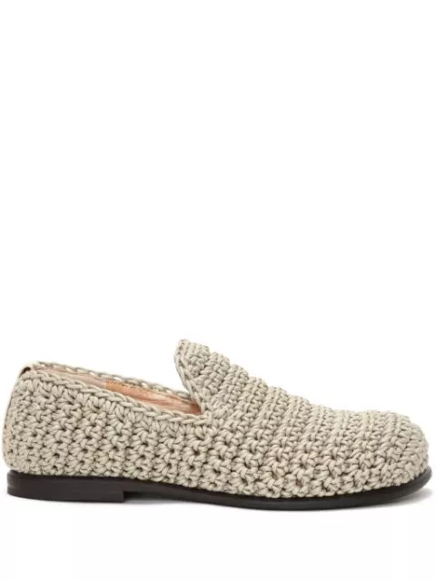 JW Anderson crochet moccasin loafers Women 0114