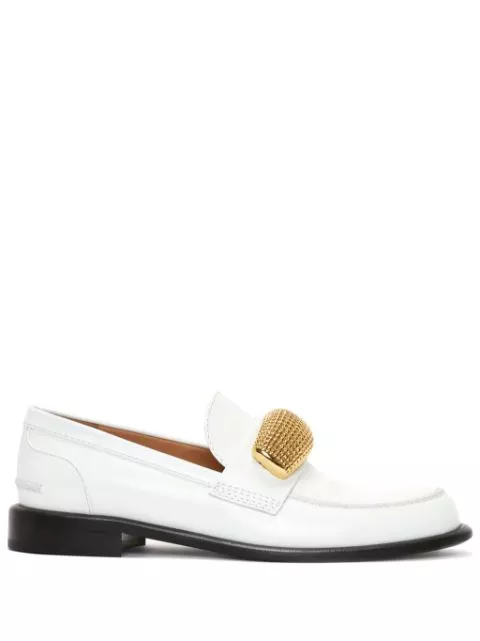 JW Anderson applique-detail leather loafers Women 0116