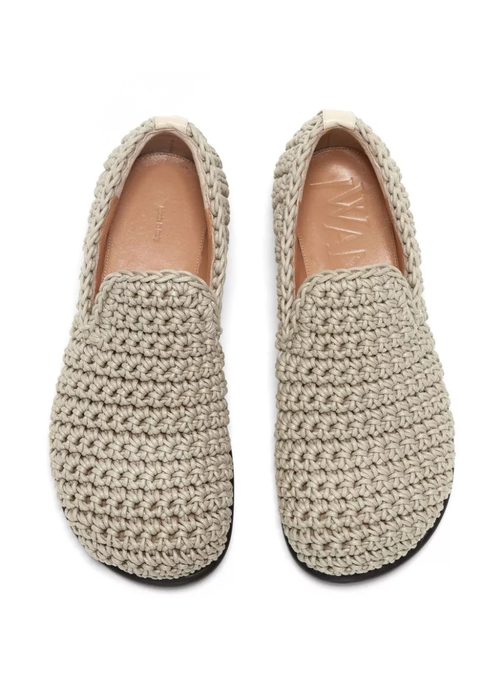 Cheap JW Anderson crochet moccasin loafers Women 0114