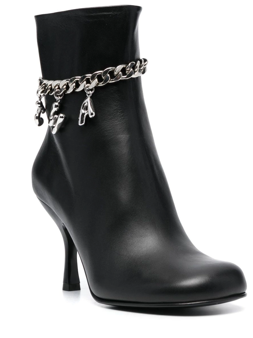 Affordable leather JW 80mm Women boots logo-embellished Anderson 0218