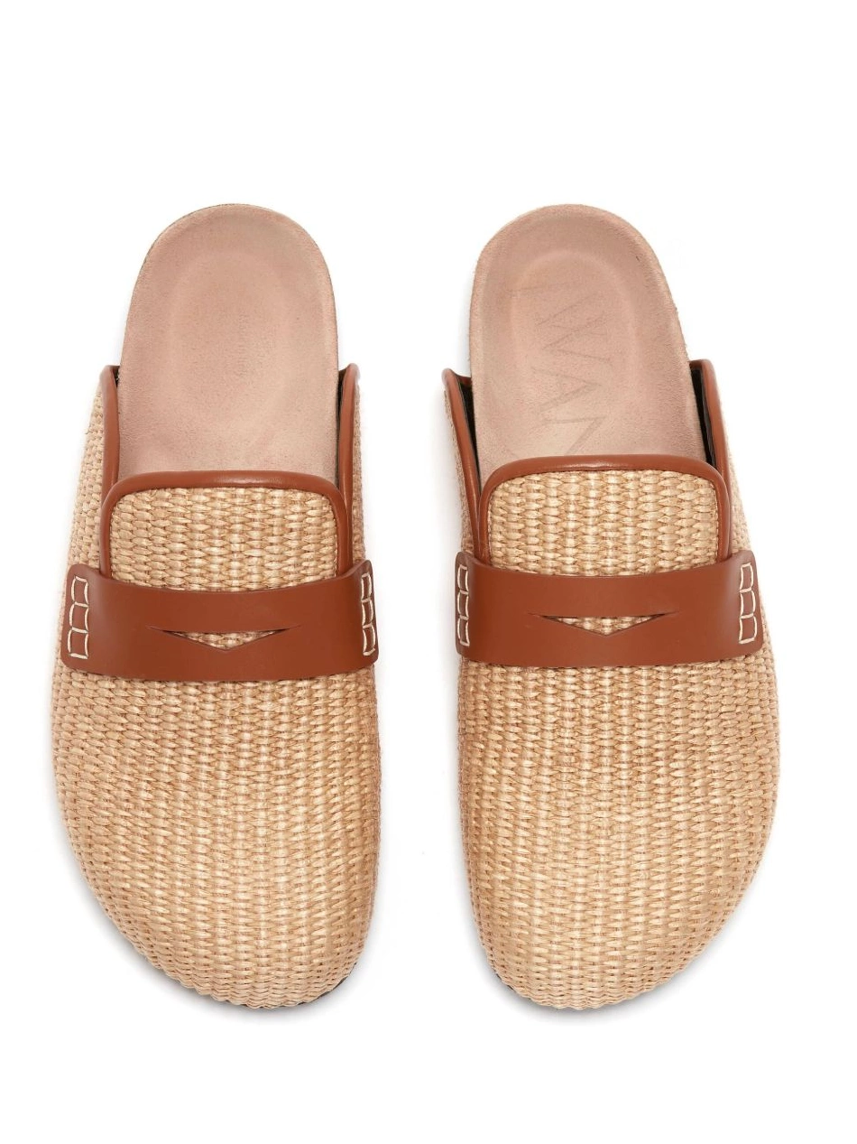 Affordable Anderson penny-slot JW Women raffia mules 0208