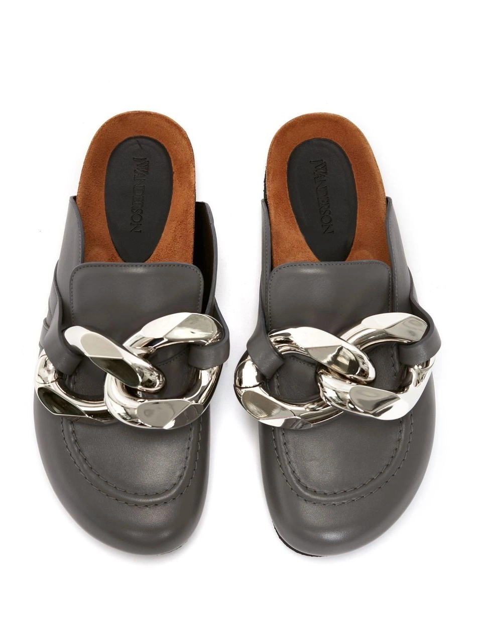 Cheap JW Anderson loafers Chain-detail Women leather 0211