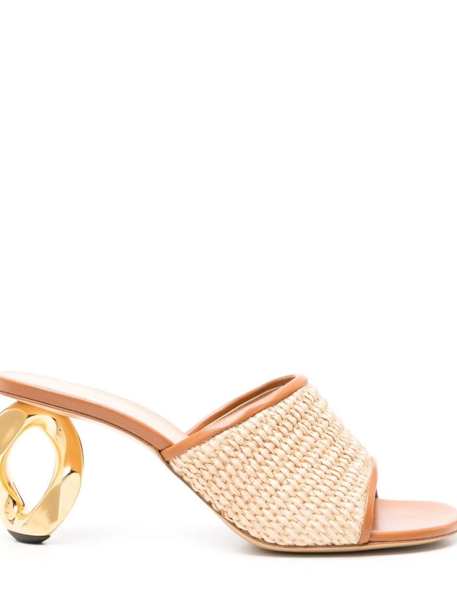 Affordable Anderson raffia-woven mules Chain-heel JW Women 0211