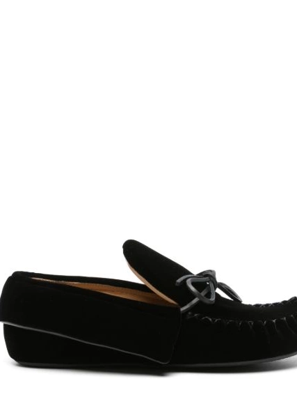 Affordable velvet Anderson Women ribbon-fastening loafers JW 0209