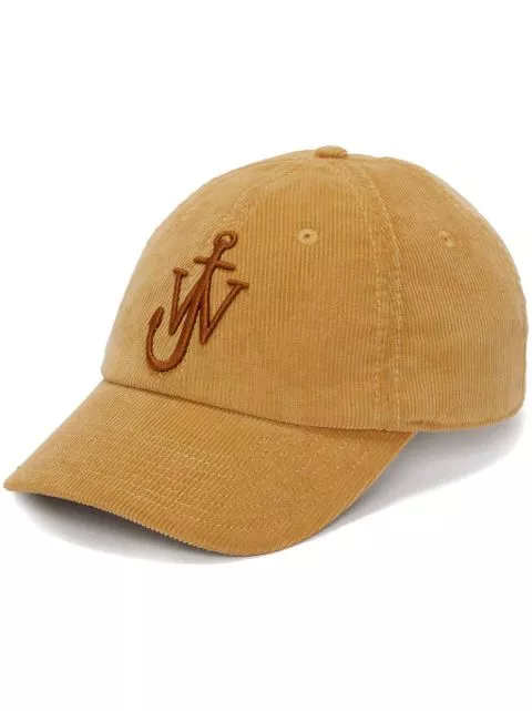 Affordable JW Anderson Anchor-logo corduroy baseball cap Women 0203