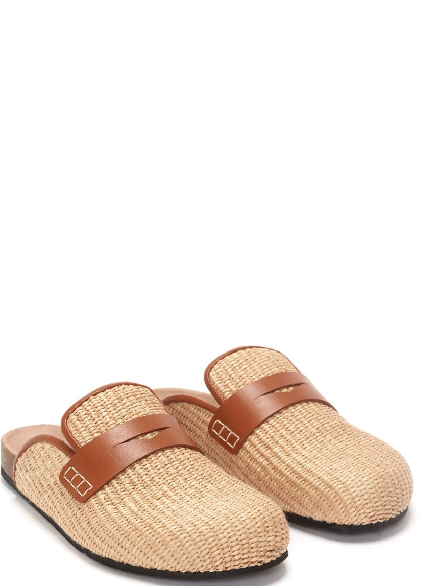 Affordable Anderson penny-slot JW Women raffia mules 0208