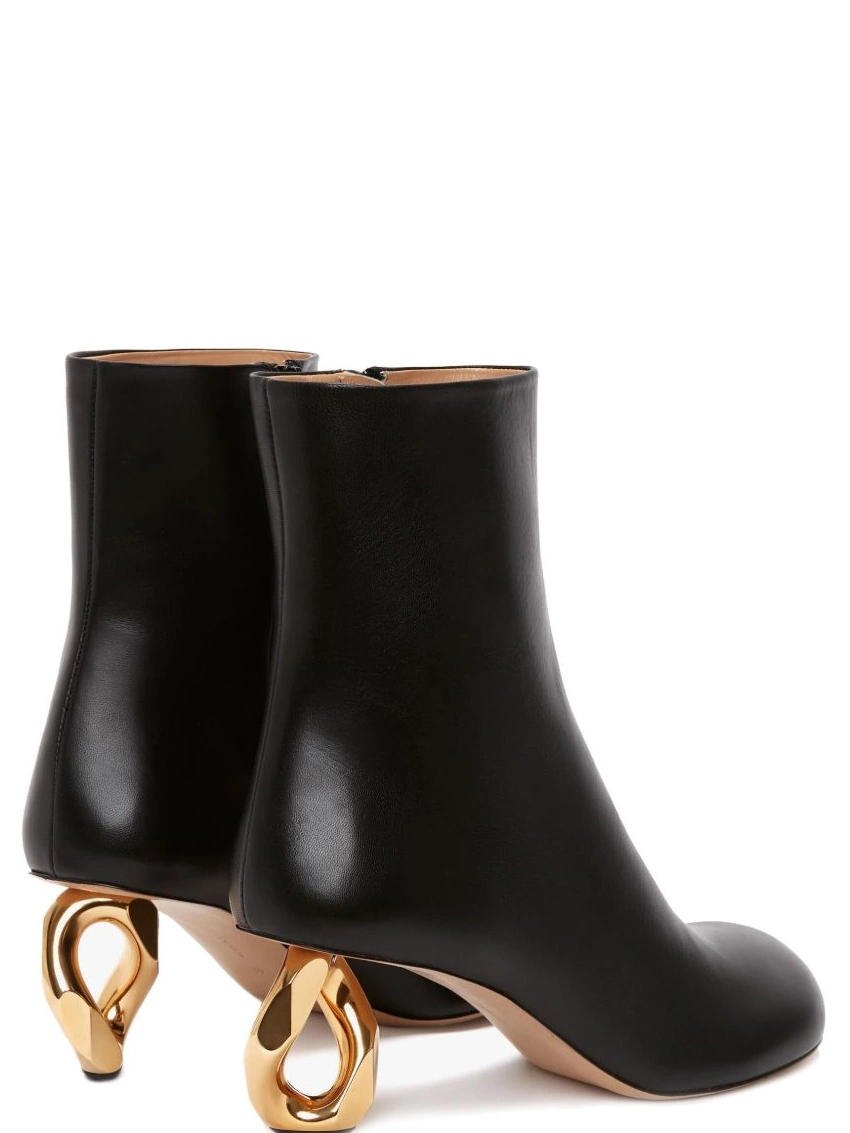 Affordable JW leather Anderson Chain-heel Women boots ankle 0224