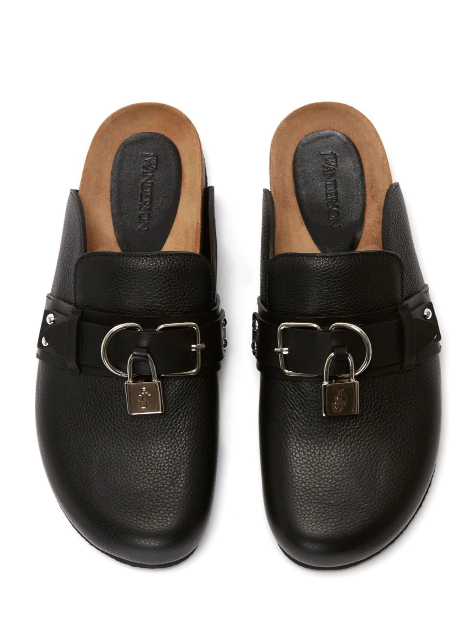 Affordable Women mules leather JW padlock Anderson 0217