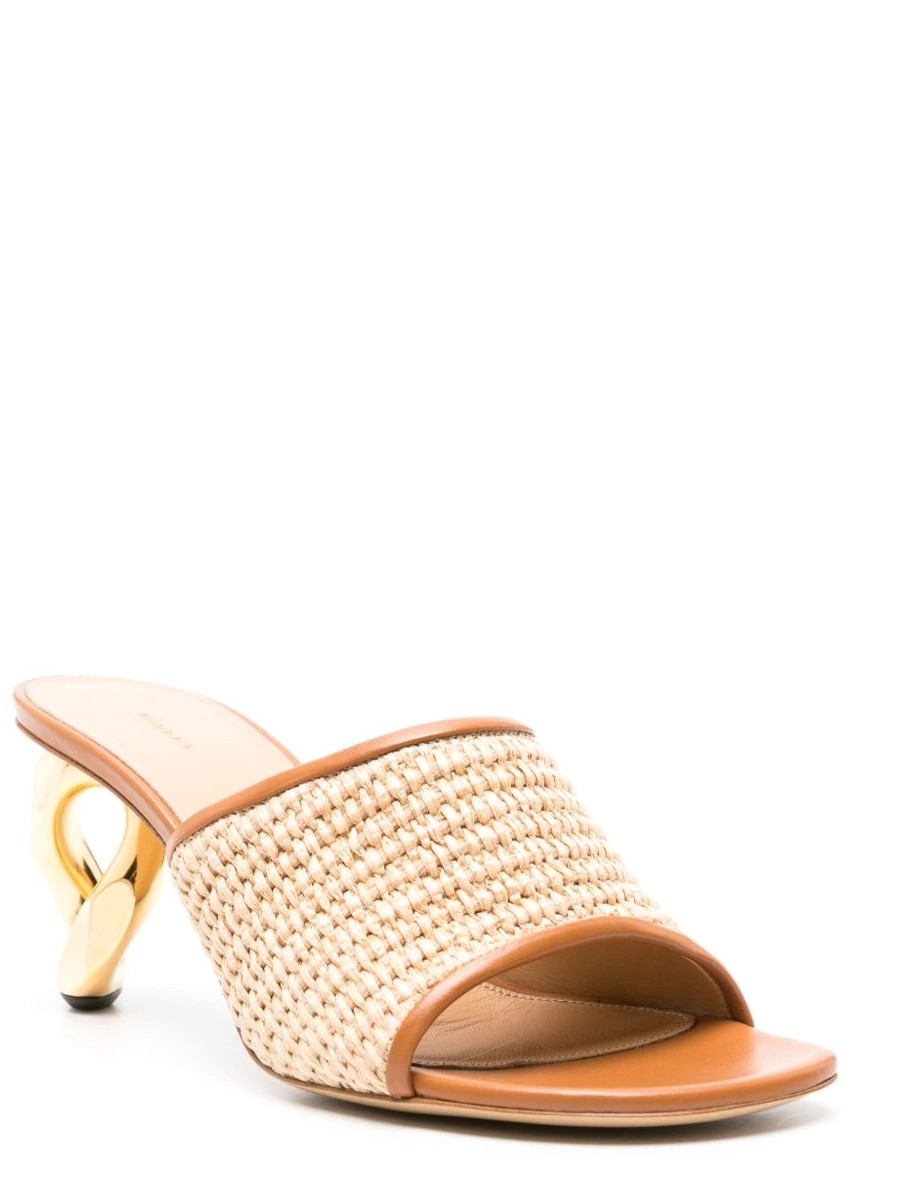 Cheap mules raffia-woven Women Anderson JW Chain-heel 0223