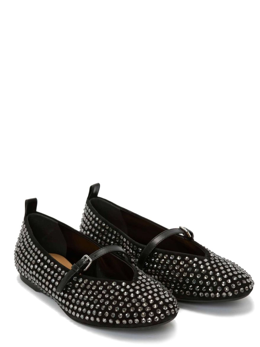 Affordable ballerina shoes JW Anderson crystal-embellished Women 0223