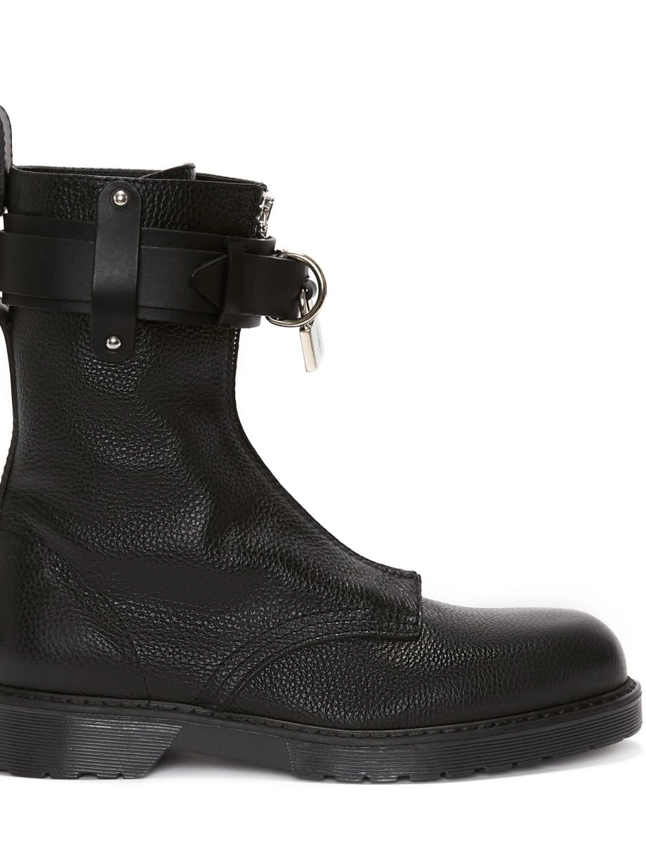 Cheap Women padlock boots JW Anderson combat 0223