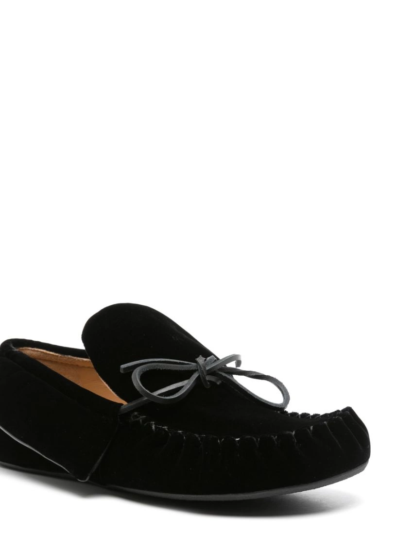 Affordable velvet Anderson Women ribbon-fastening loafers JW 0209