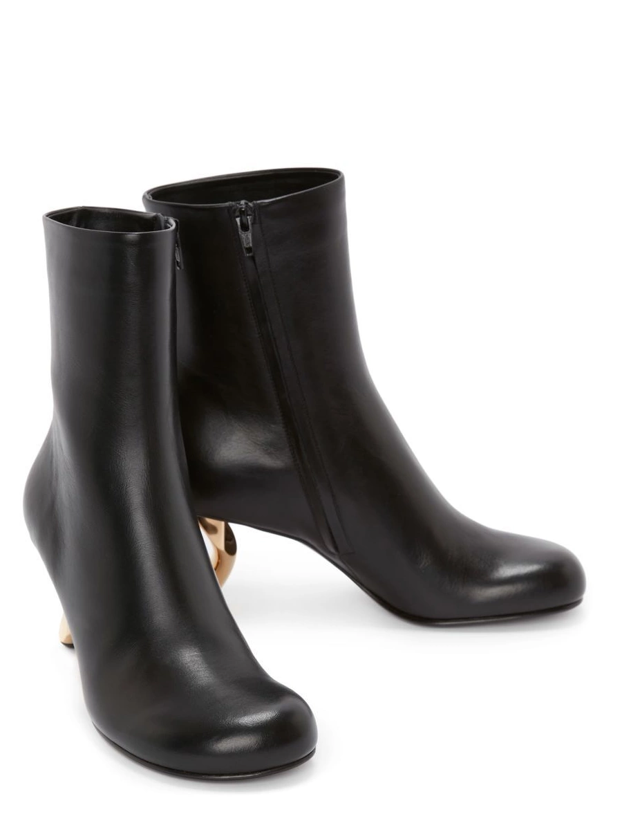 Affordable JW Women Anderson mid-heel Chain boots 0214