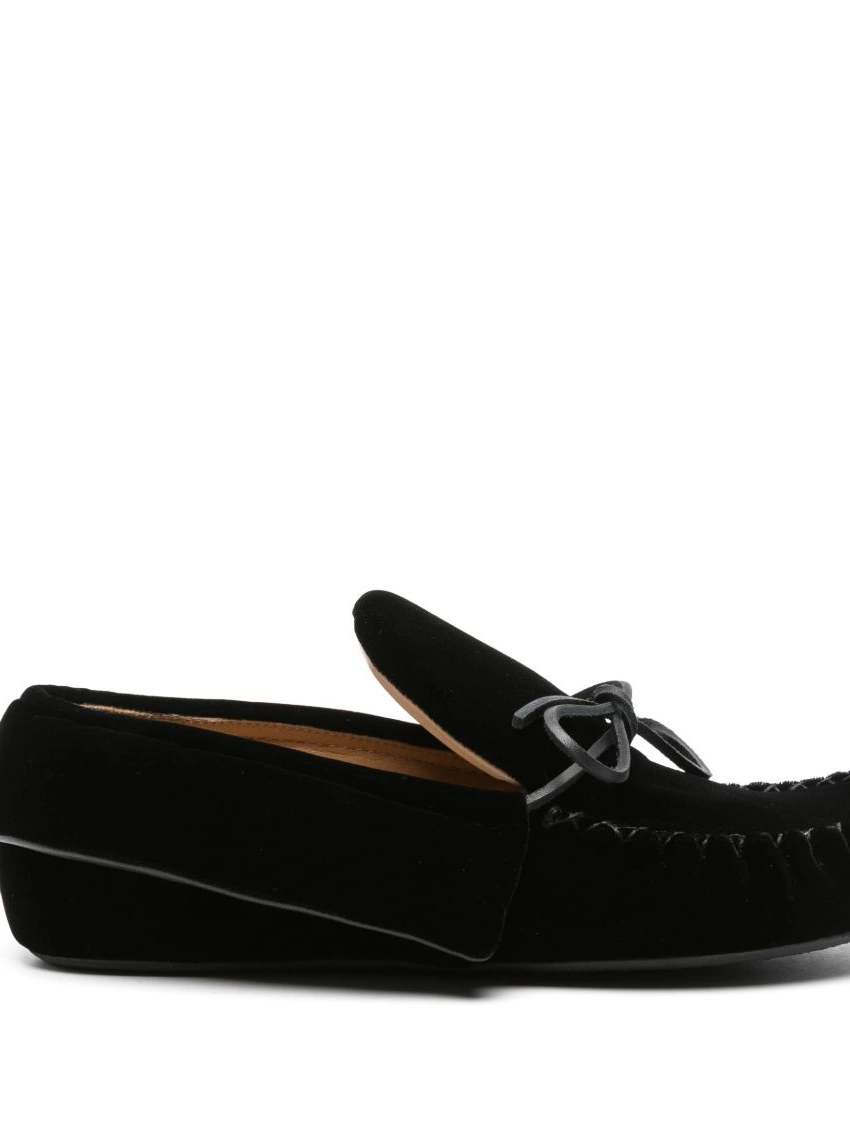 Affordable velvet Anderson Women ribbon-fastening loafers JW 0209