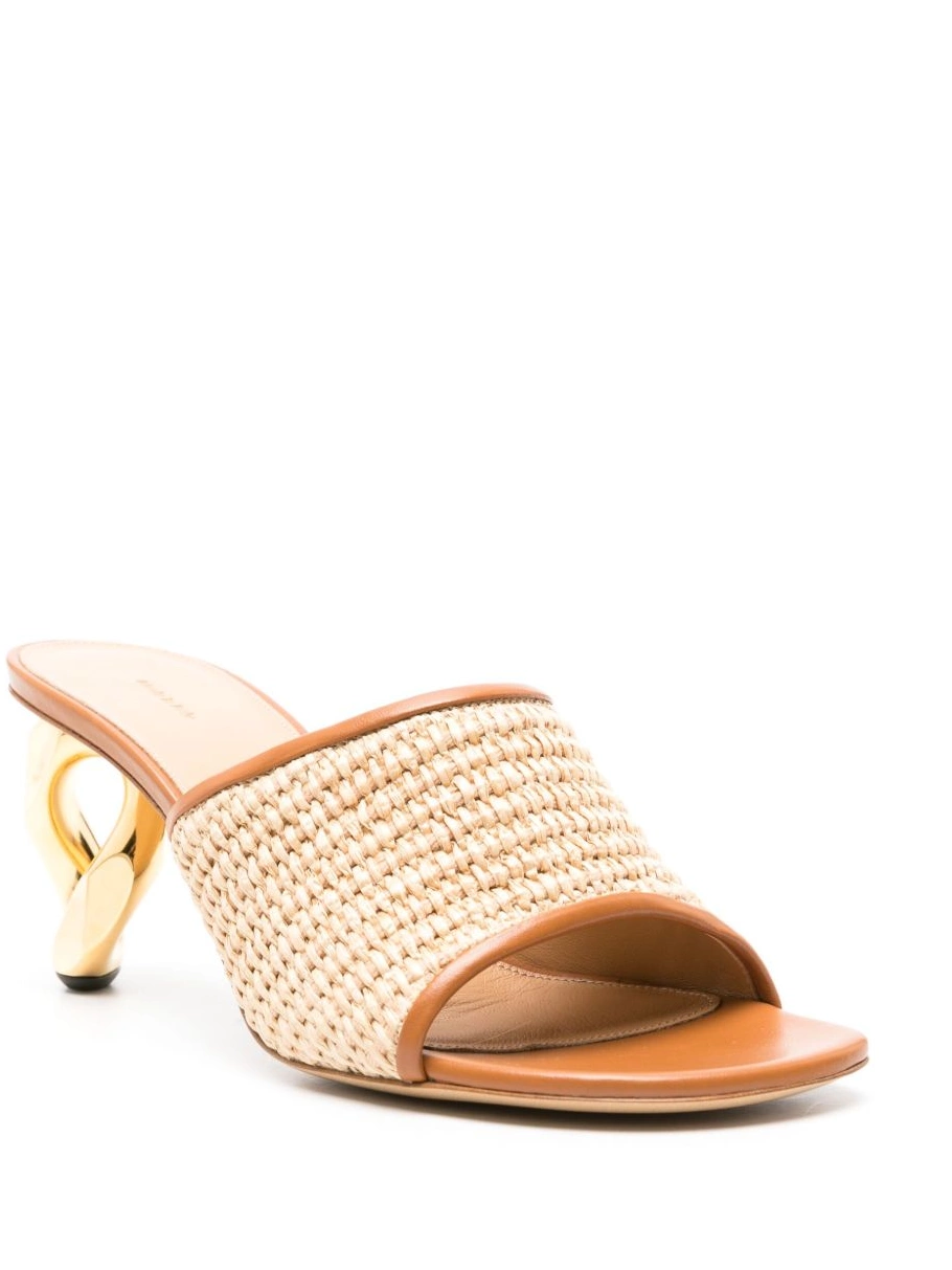 Affordable mules Women Chain-heel raffia-woven Anderson JW 0214