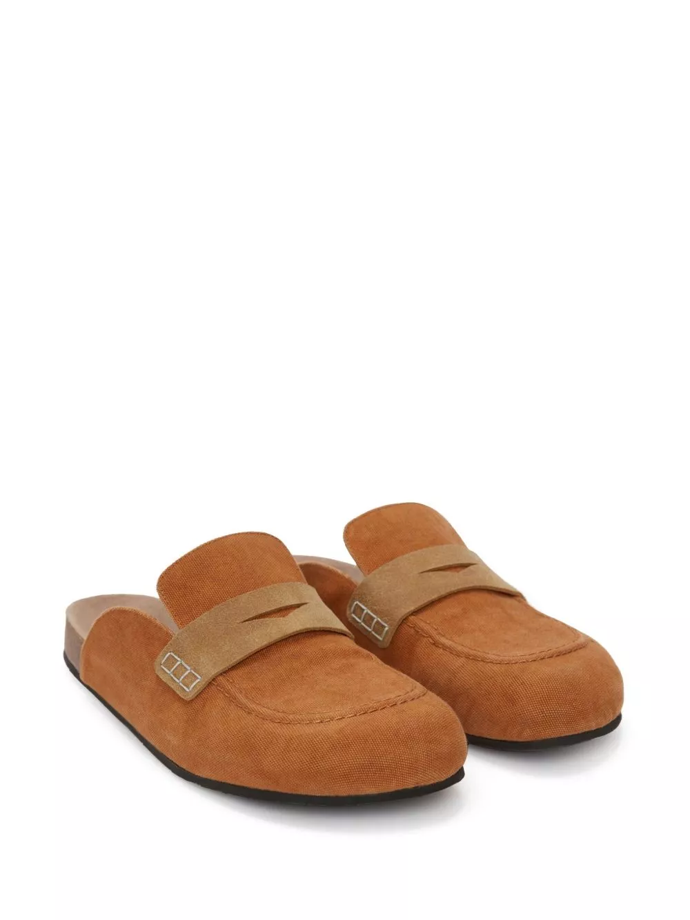 Cheap JW Anderson corduroy loafer mules Men 0206