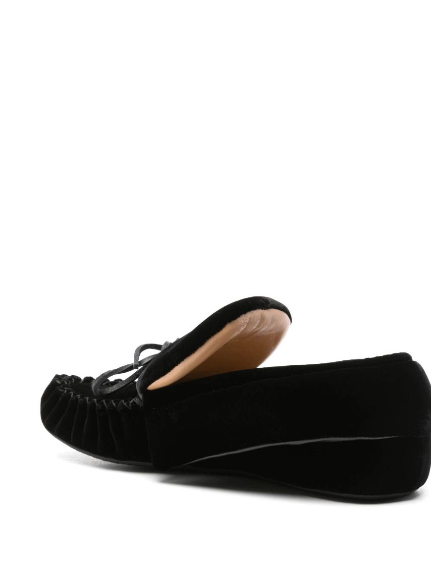 Affordable velvet Anderson Women ribbon-fastening loafers JW 0209