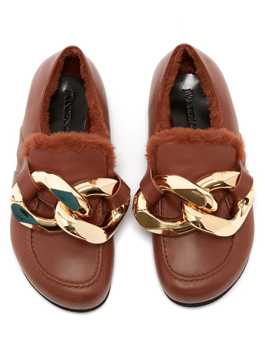 Affordable JW Anderson loafers chunky-chain Women 0221